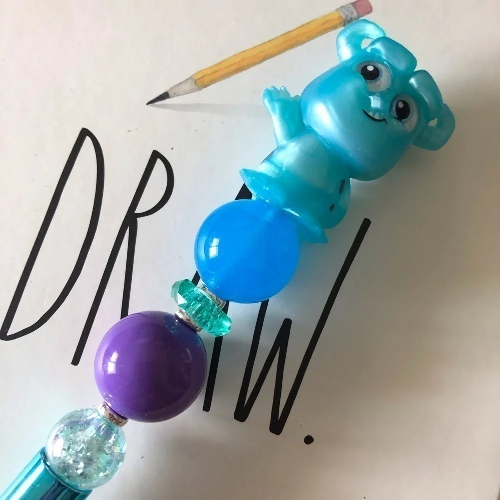 Disney Doorables: Monsters INC.: Sully handmade beaded pen